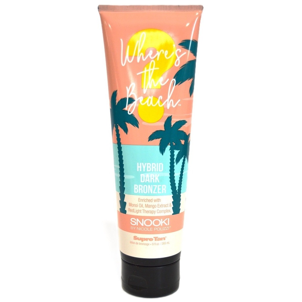 Supre Tan Snooki Where's The Beach Hybrid Dark Bronzer Lotion 9oz New